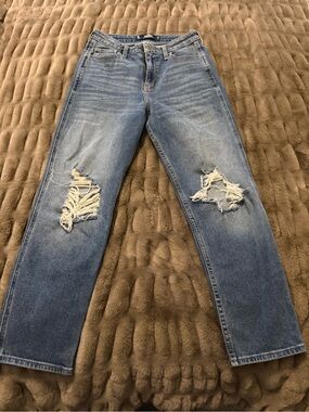 Women’s Distressed Blue Denim Jeans